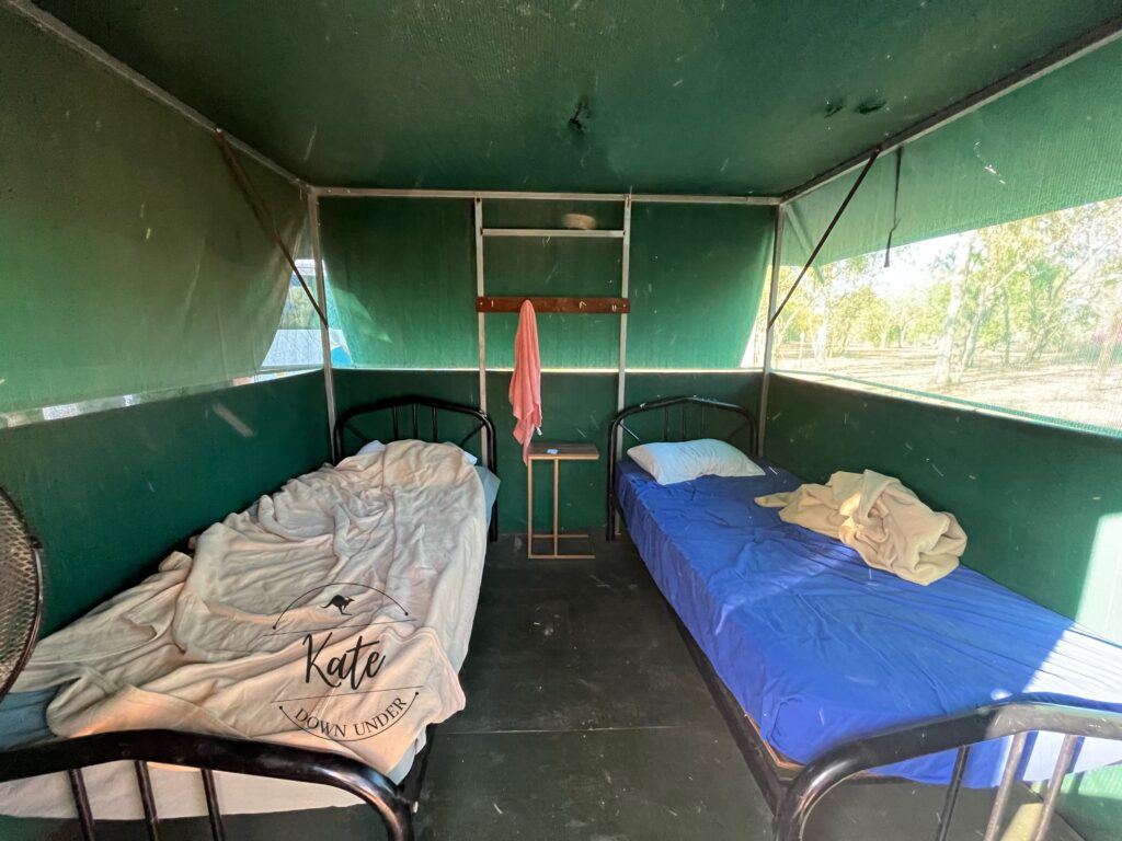 Sleeping arrangements in Kakadu National Park