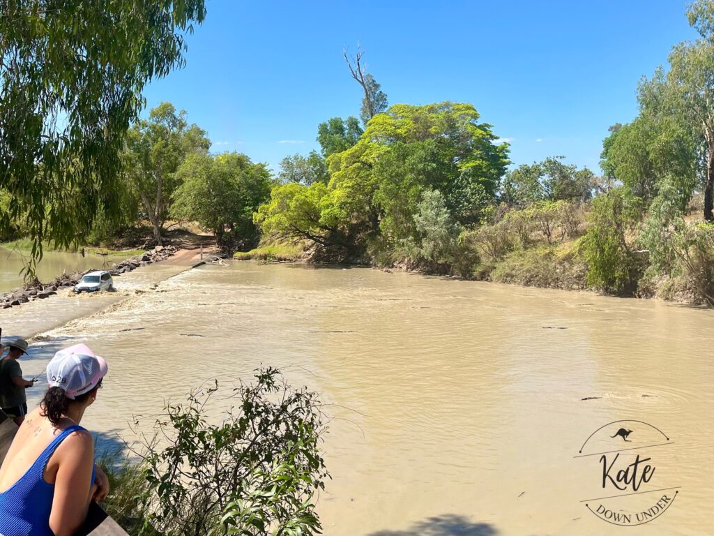 The crocodile infested waters of Cahills Crossing.