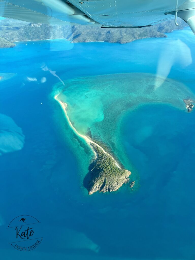 Langford Island as viewed from a small plane about 2000 feet in the air