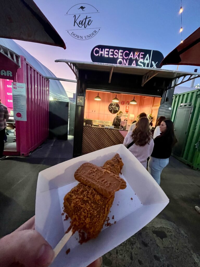 Biscoff cheesecake on a stick from "cheesecake on a stick"